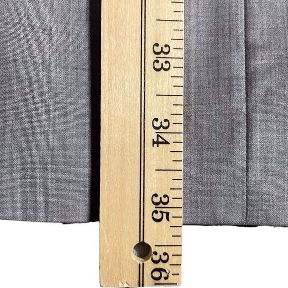 THEORY Cassii Sheath Dress Size 8 Wool Blend Short Sleeve Light Gray EUC Office - Picture 15 of 16